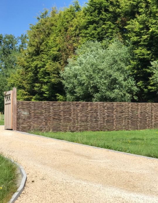 willow fence panels garden