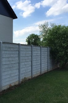 wood fence with panels